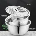 3 IN 1 VEGETABLE CUTTER WITH DRAIN BASKET