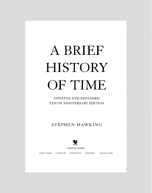 A Brief History of Time