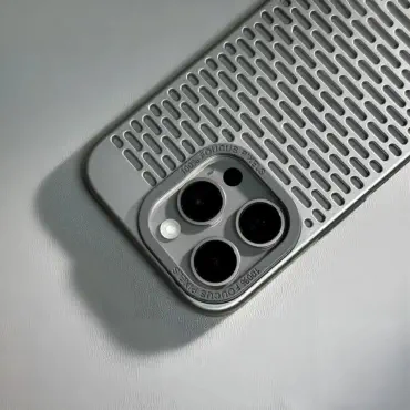 Luxury Hollow Poly Carbonate Cooling Phone Case for iPhone