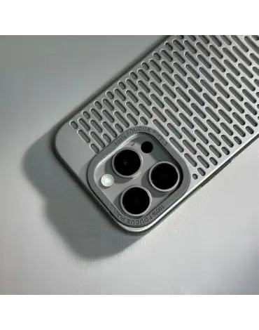 Luxury Hollow Poly Carbonate Cooling Phone Case for iPhone
