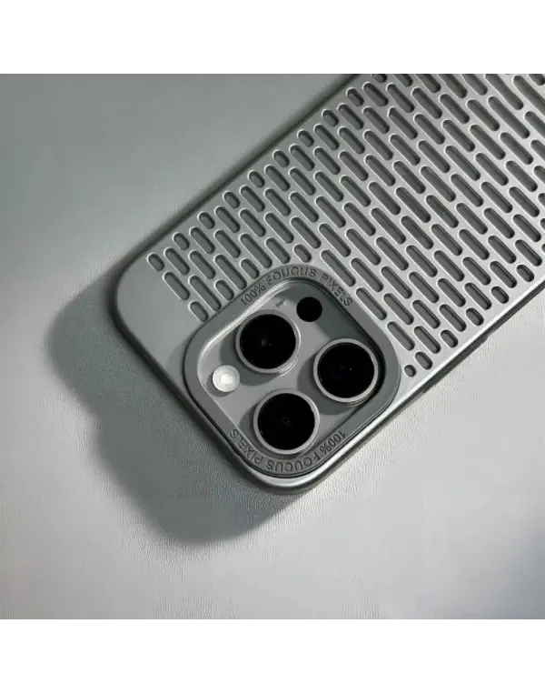 Luxury Hollow Poly Carbonate Cooling Phone Case for iPhone
