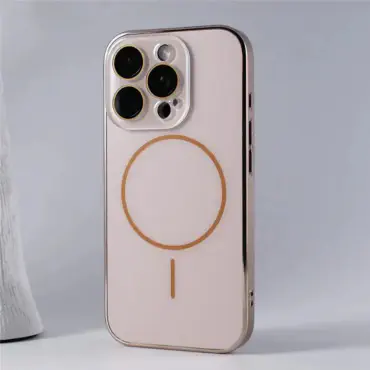 AG Frosted Fine Ring Magnetic Case for iPhone