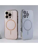 AG Frosted Fine Ring Magnetic Case for iPhone
