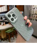 Luxury Hollow Poly Carbonate Cooling Phone Case for iPhone