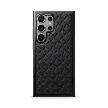 Luxury Quilted Leather Case for Samsung