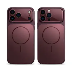 iPhone 18 Pro Concept MatteMag Burgundy Luxe Case 