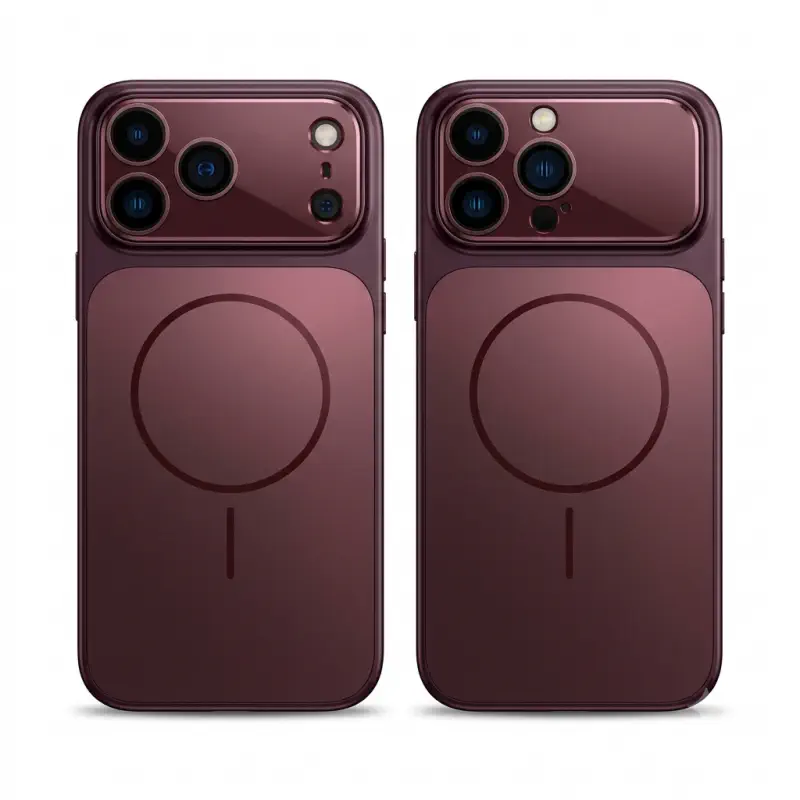 iPhone 18 Pro Concept MatteMag Burgundy Luxe Case 