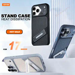 Rugged Mechanical Soft IPhone Case With Built-In Kickstand