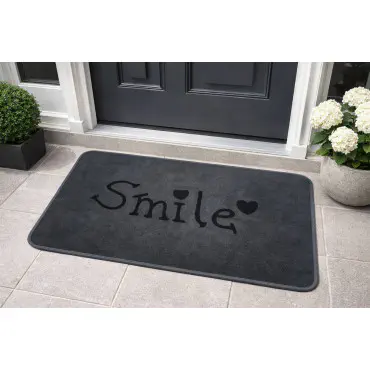 Smile Floor Mat (Grey)