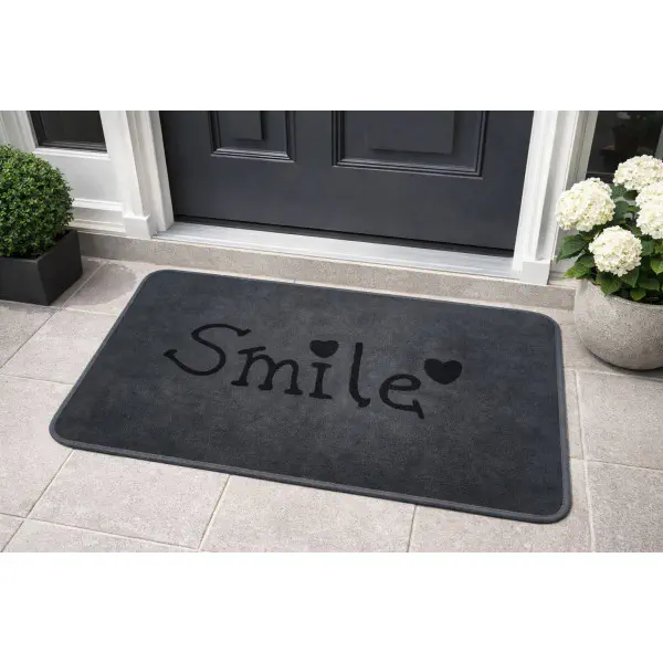 Smile Floor Mat (Grey)