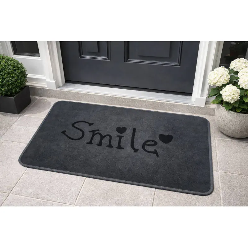 Smile Floor Mat (Grey)