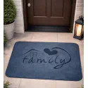 Family Floor Mat (Blue)