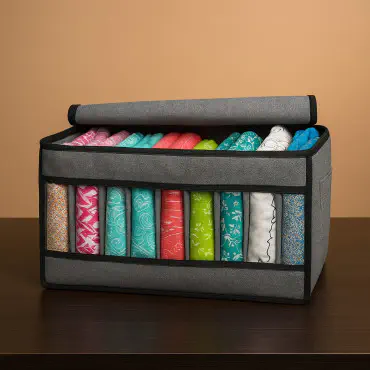 9 Grid Cloth Organiser (Ash)
