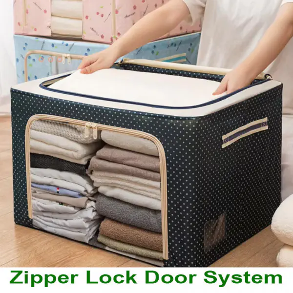 Blanket, Cloth & Comfort Storage Box (Blue)