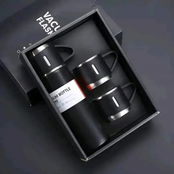 Vacuum Flask Set (Black)