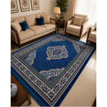 4.5'x6.5' Turkish Floor Galicha (Blue-1)