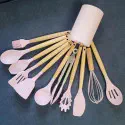 Silicon Spatula Set(Pink)