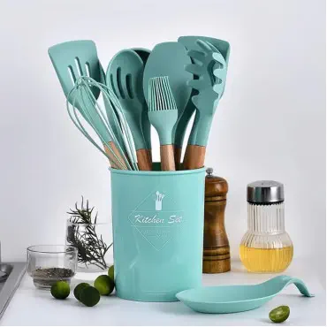 Silicon Spatula Set( Green)