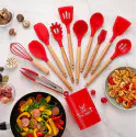 Silicon Spatula Set (Red)