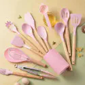 Silicon Spatula Set(Pink)