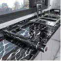 Marble Wallpaper (Black)