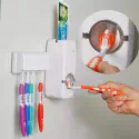 3 Pcs Automatic Toothpaste Dispenser With Brash Holder