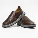 Orbit Slip On Leather Sneakers - OBR-02S