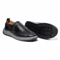 Orbit Slip On Leather Sneakers - OBL-02S