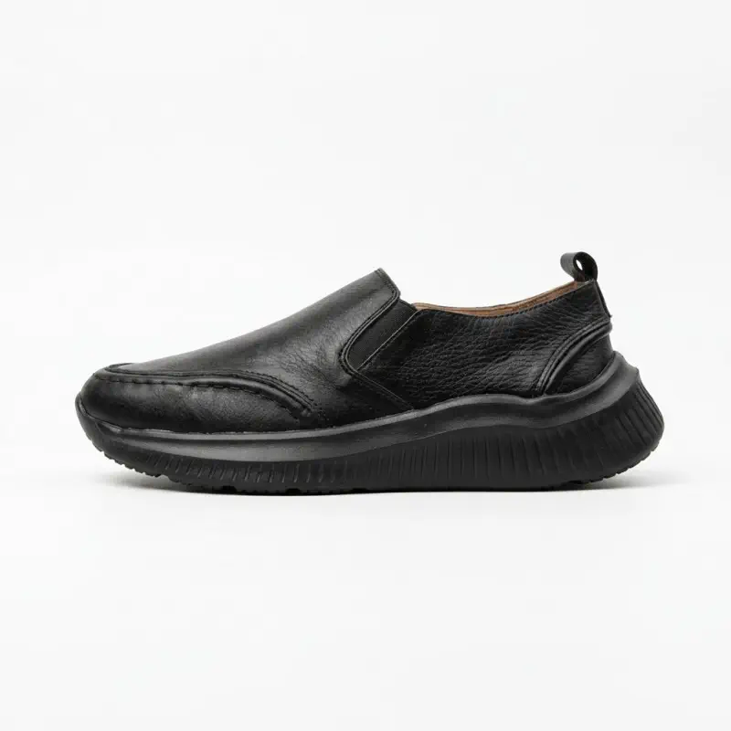 Orbit Slip On Leather Sneakers - OBLS-02