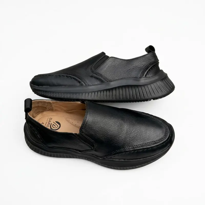 Orbit Slip On Leather Sneakers - OBLS-02