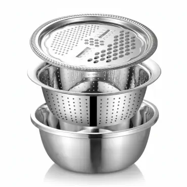 3 in 1 Vegetable Cutter with Drain Basket