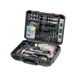 CROWN 98Pcs Household Tools set Box with 600 W Drill machine Model: CK10-XA98