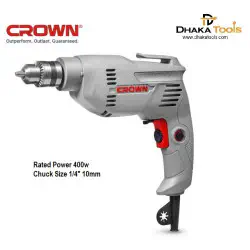 CROWN Electric Drill 400Watt 10mm CT10126 Add me