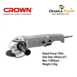 CROWN 4" Angle Grinder 100mm 700w Model CT13008