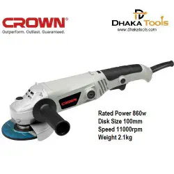 CROWN Angle Grinder 100mm (4") 860w Model CT13288