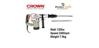 CROWN Rotary and Demolition Hammer SDS-MAX 1300W Model CT18173M