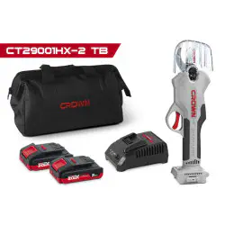 Crown 20v Cordless Pruning Shears, shears force: 2600N, cut off branches: 30mm  (With Battery And Changer) - CT29001HX - 2 TB
