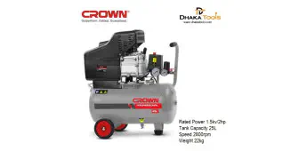Crown 25L Air Compressor, 2HP, Tank Capacity: 25L, 8 Bar, Model: CT36028