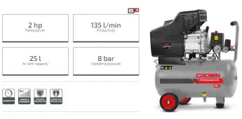 Crown 25L Air Compre...