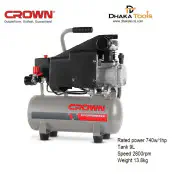 CROWN 9L Air Compressor, 1HP, Tank Capacity: 9L, Model CT36046