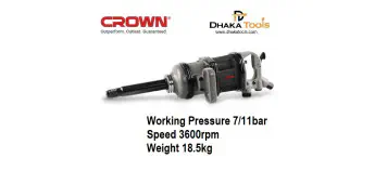 CROWN Pneumatic Impact Wrench Max. torque 3260Nm Model CT38083