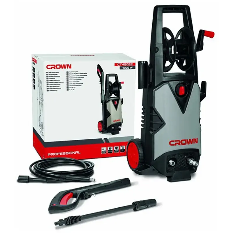 CROWN 1800W High Pressure Car Washer 140 Bar, Bike Washer Model CT42022
