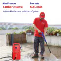 EMTOP EHPW1401 High Pressure Washer | 1400W Power | 130 Bar (1900 PSI) | 5.5 L/Min | Auto Stop System | Model: EHPW1401