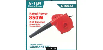 G-TEN Electric Blower, Dust Cleaner, 2 in1 Functional; Model : GT0023