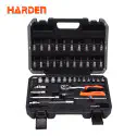 Harden 46Pcs 1/4＂ DR. Socket Set Auto Tools Set Professional Model: 510346