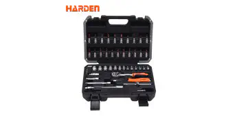 Harden 46Pcs 1/4＂ DR. Socket Set Auto Tools Set Professional Model: 510346