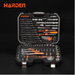 Harden 94Pcs 1/2＂&1/4＂ DR. Socket Set Auto Tools Set Model: 510694