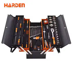 Harden 77pcs Top Quality Tools Set With 21" Steel Tools Box Model: 510777