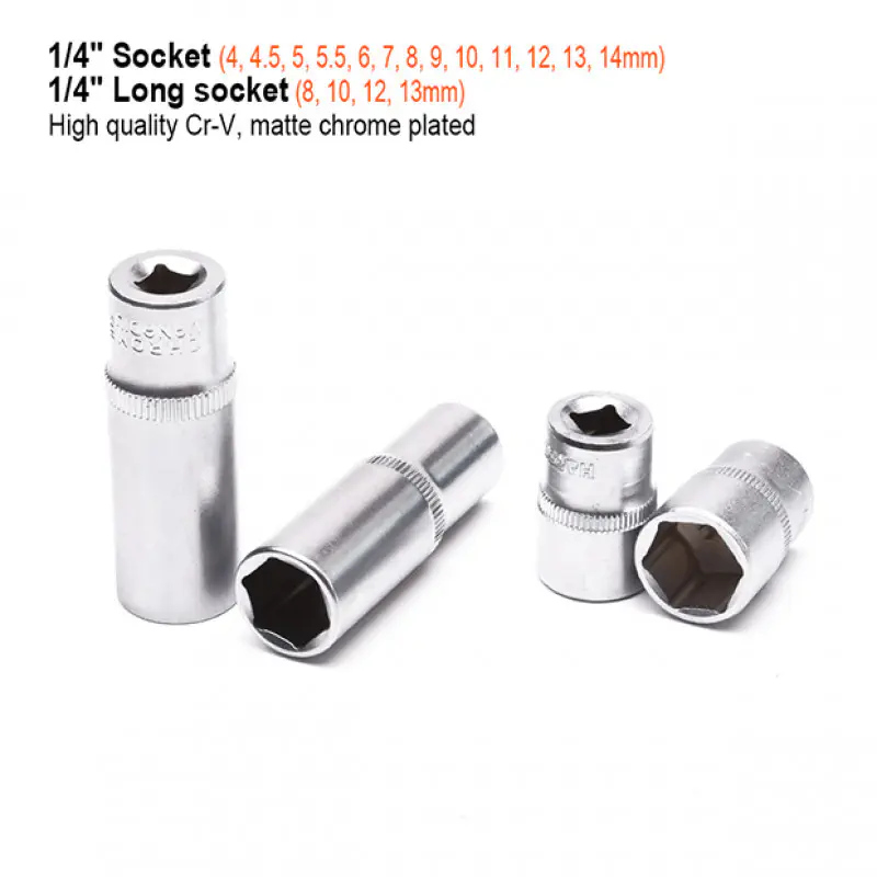 Harden 24Pcs 1/4＂ Socket Tools Set Model: 520631