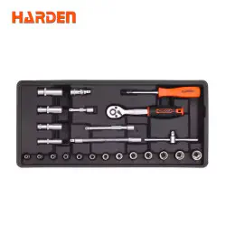 Harden 24Pcs 1/4＂ Socket Tools Set Model: 520631